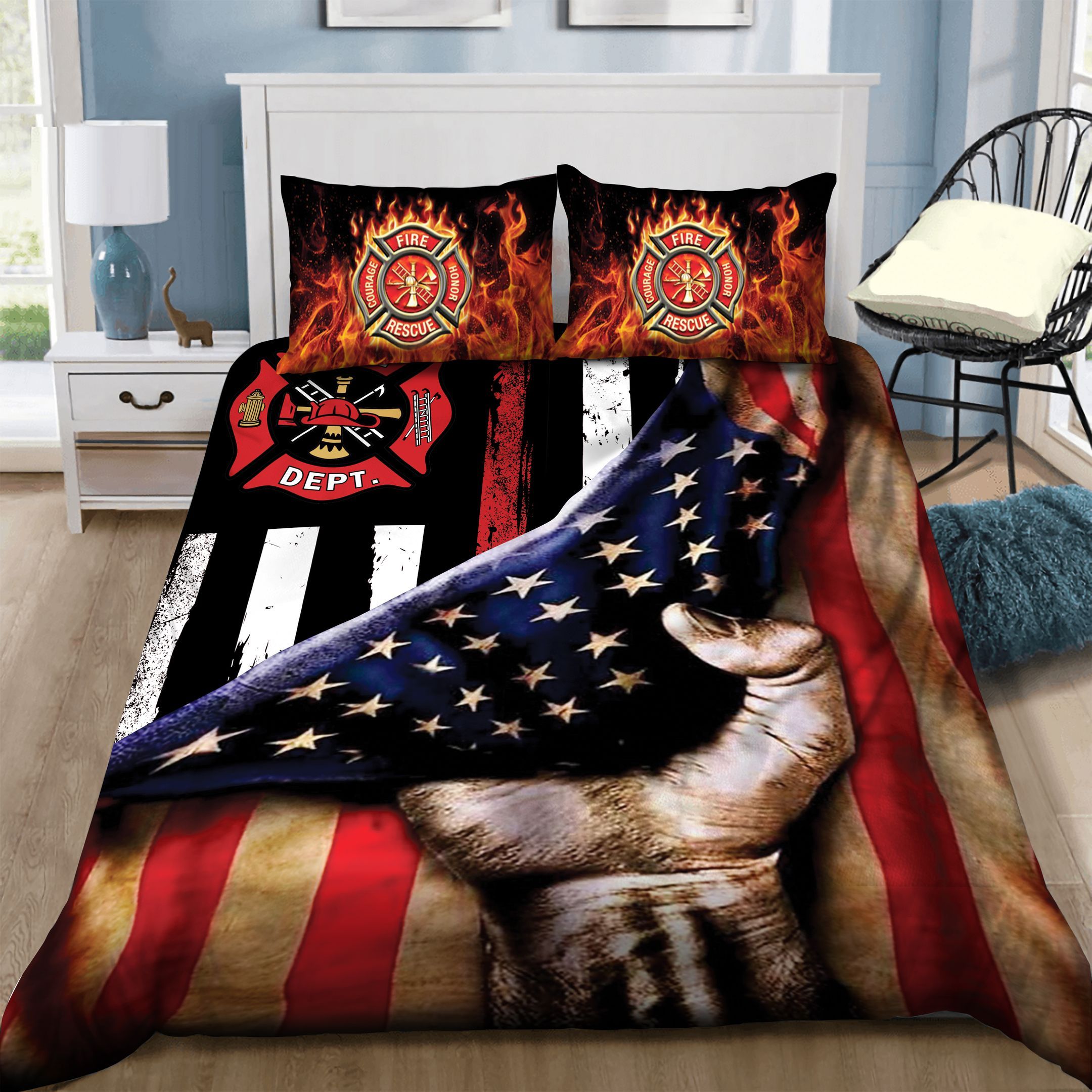 Firefighter Bedding Set