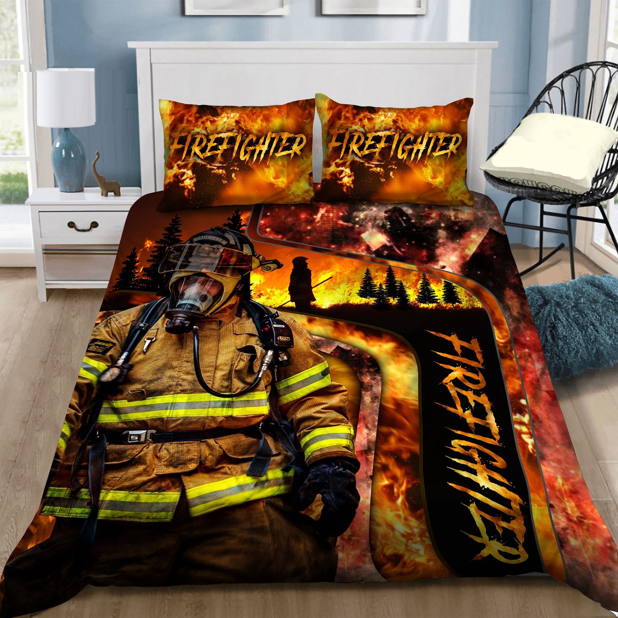 Firefighter Bedding Set