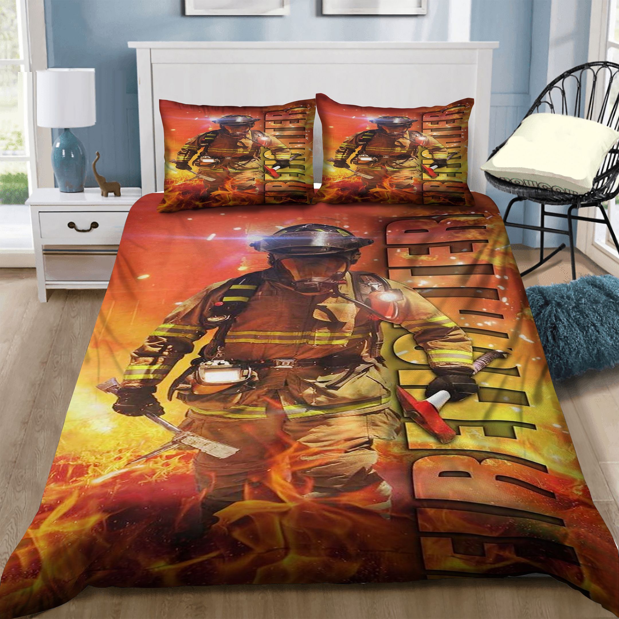 Firefighter Bedding Set