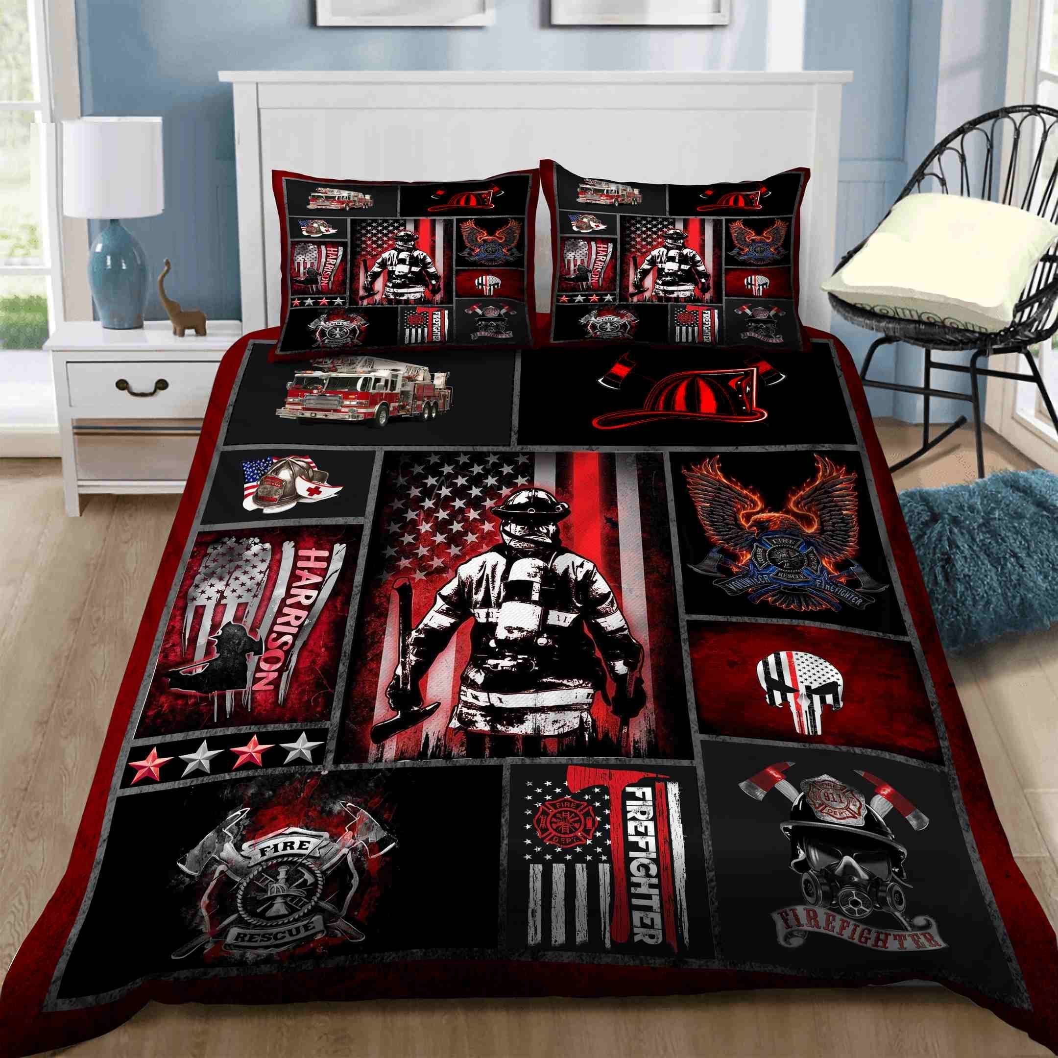 Firefighter Bedding Set