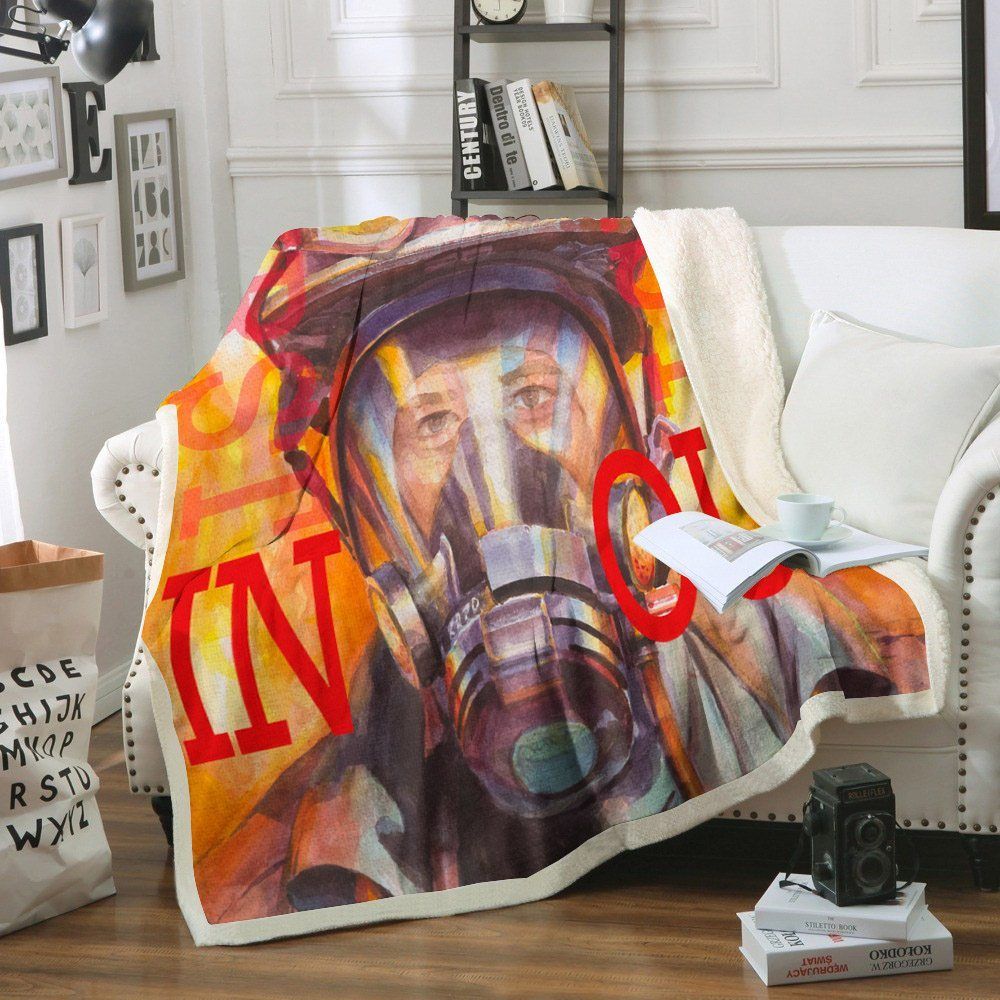 Firefighter Sherpa Fleece Blanket