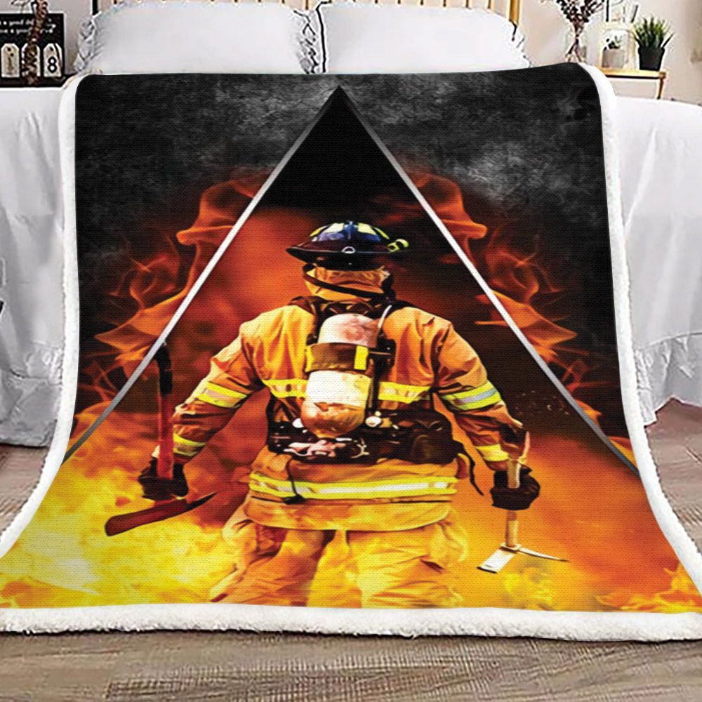 Firefighter Sherpa Fleece Blanket