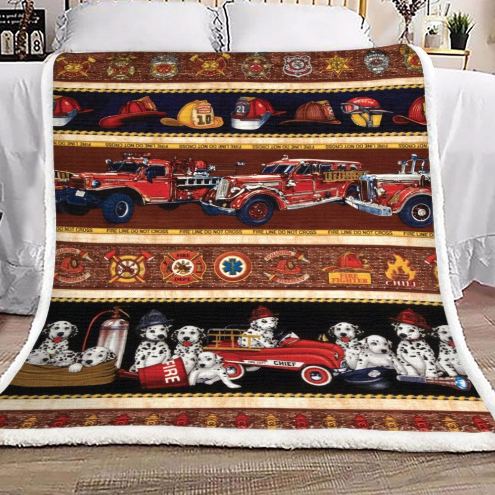 Firefighter Sherpa Fleece Blanket
