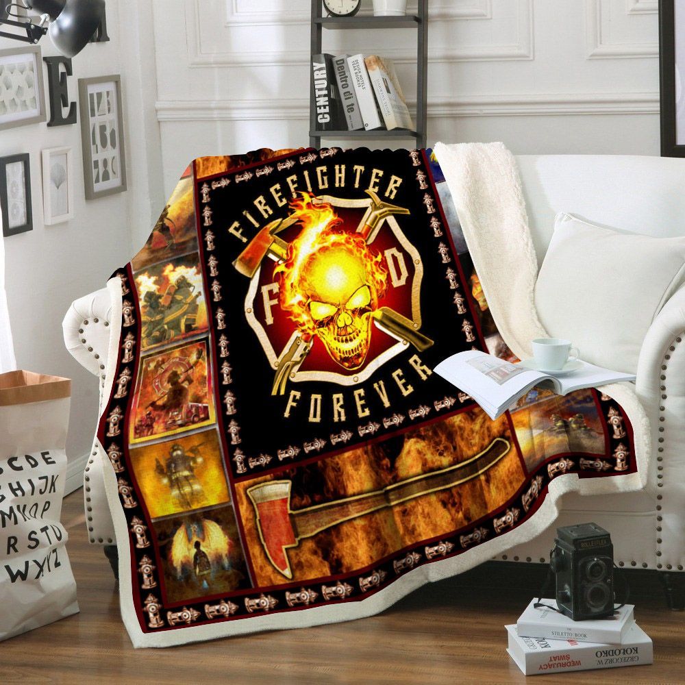 Firefighter Sherpa Fleece Blanket