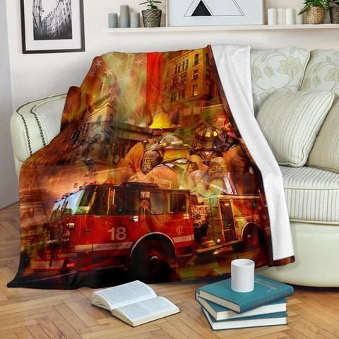 Firefighter Sherpa Fleece Blanket