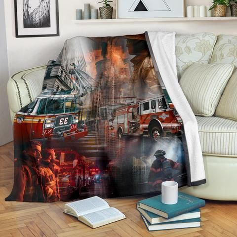 Firefighter Sherpa Fleece Blanket