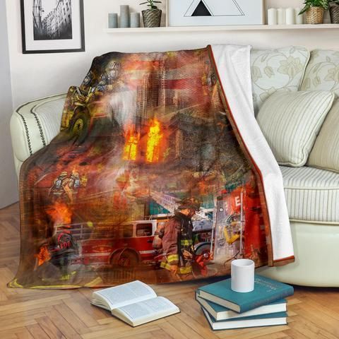 Firefighter Sherpa Fleece Blanket