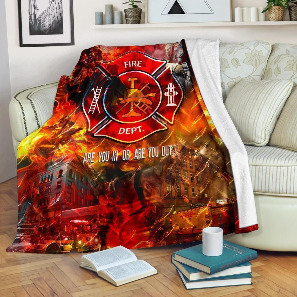 Firefighter Sherpa Fleece Blanket