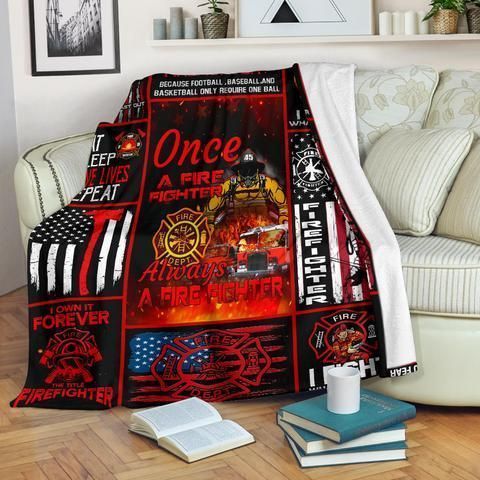 Firefighter Sherpa Fleece Blanket