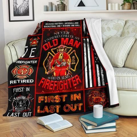 Firefighter Sherpa Fleece Blanket