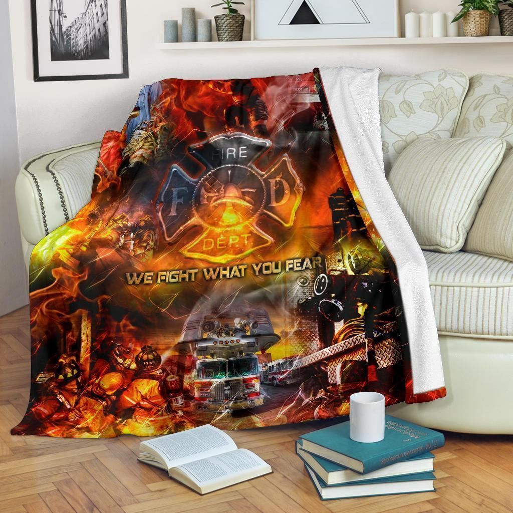 Firefighter Sherpa Fleece Blanket