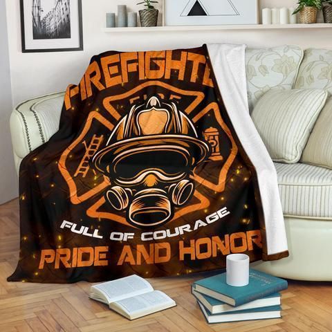 Firefighter Sherpa Fleece Blanket