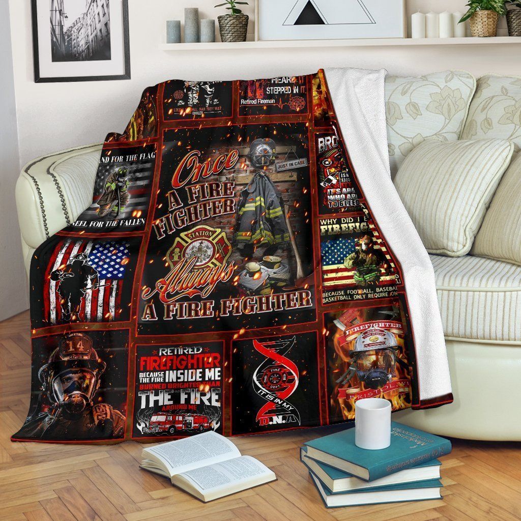 Firefighter Sherpa Fleece Blanket
