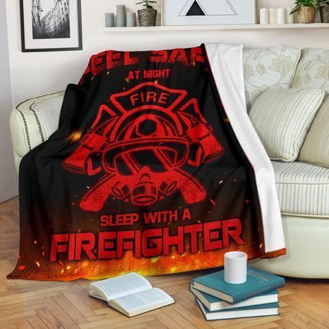 Firefighter Sherpa Fleece Blanket