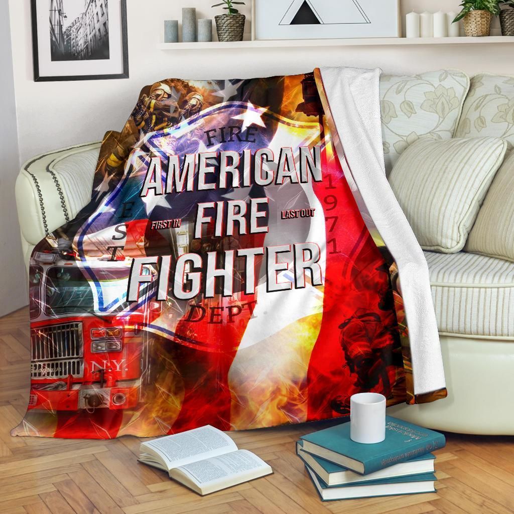 Firefighter Sherpa Fleece Blanket