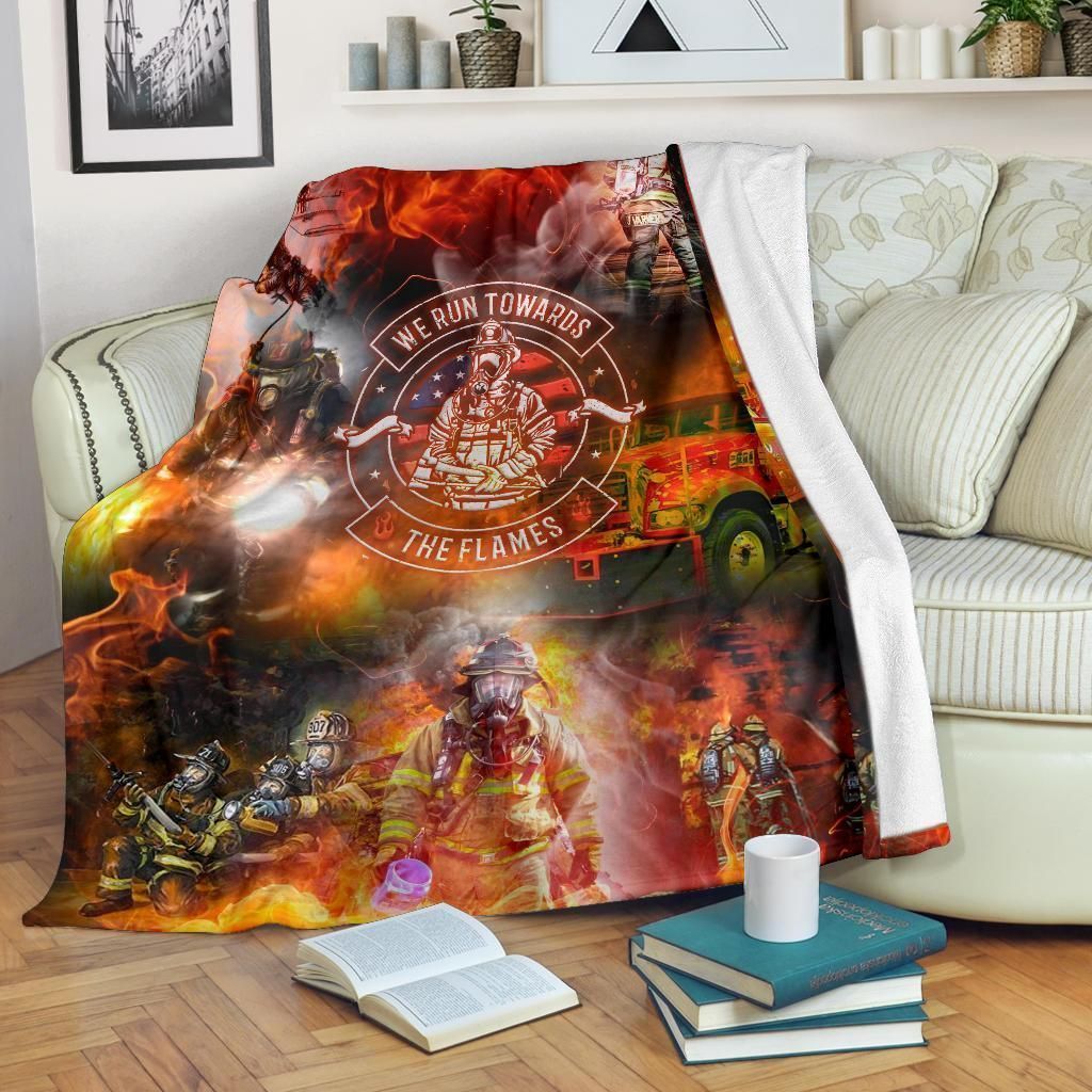Firefighter Sherpa Fleece Blanket