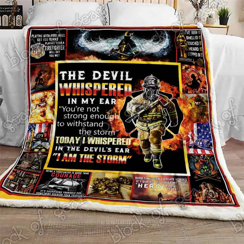 Firefighter Sherpa Fleece Blanket