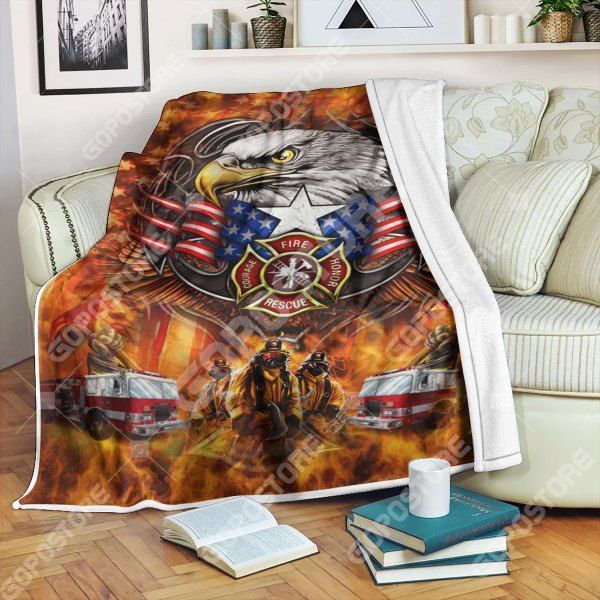 Firefighter Sherpa Fleece Blanket