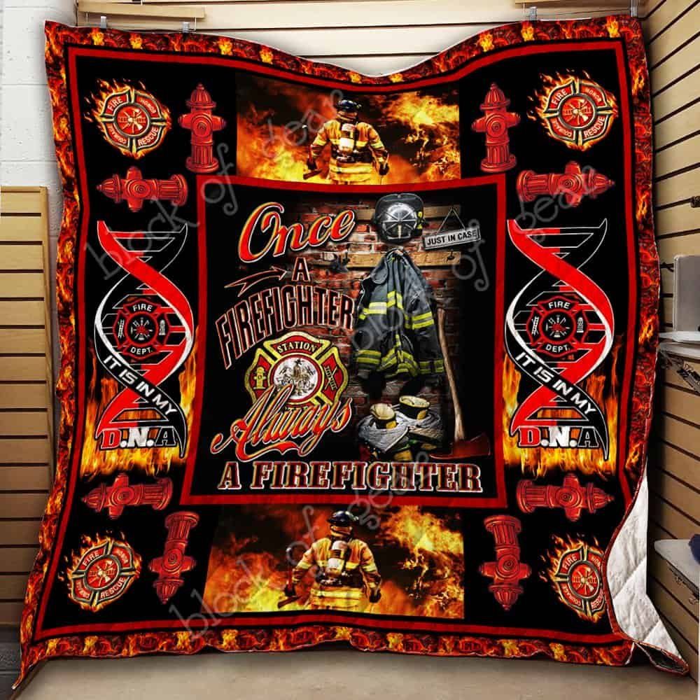 Firefighter CL19100319MDQ Quilt Blanket