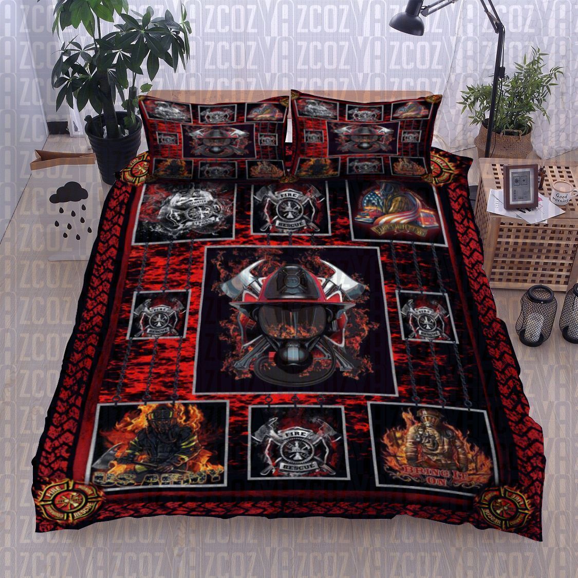 Firefighter Bedding Set
