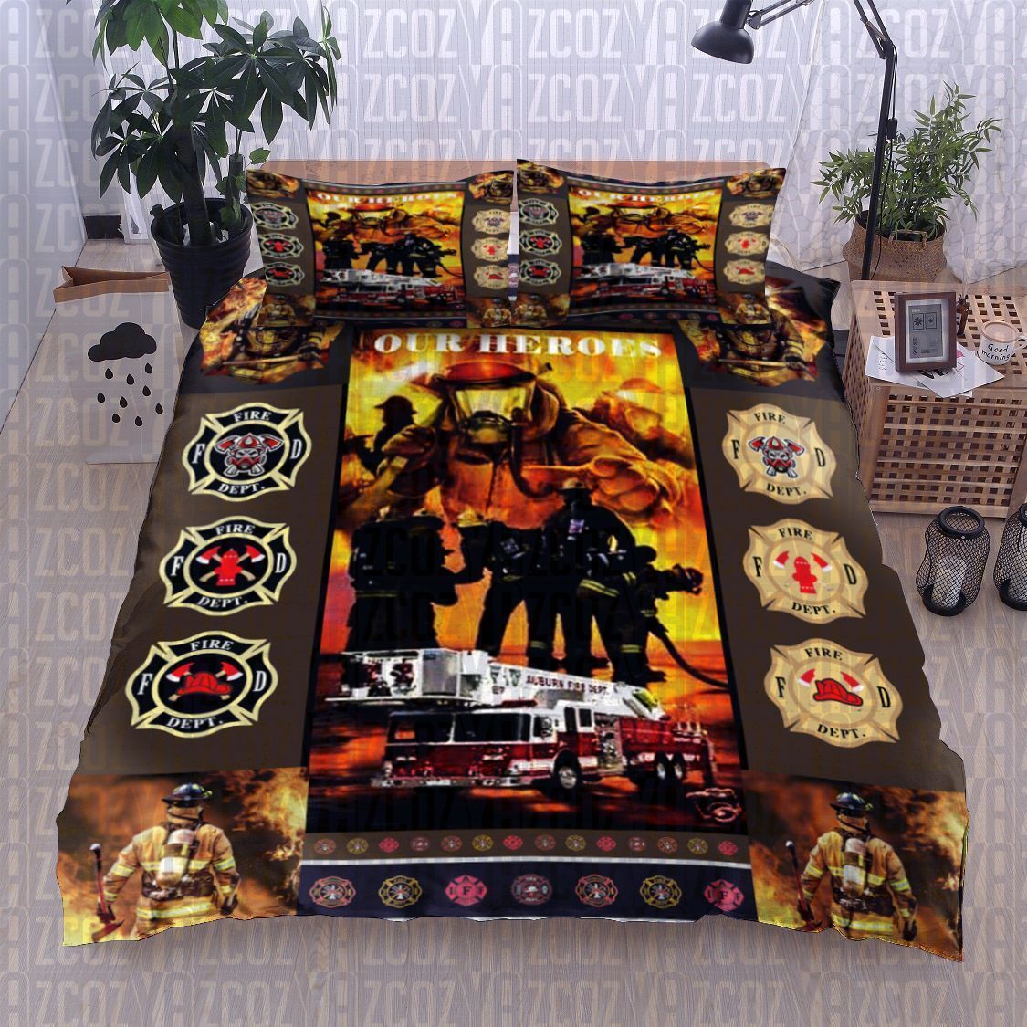 Firefighter Bedding Set