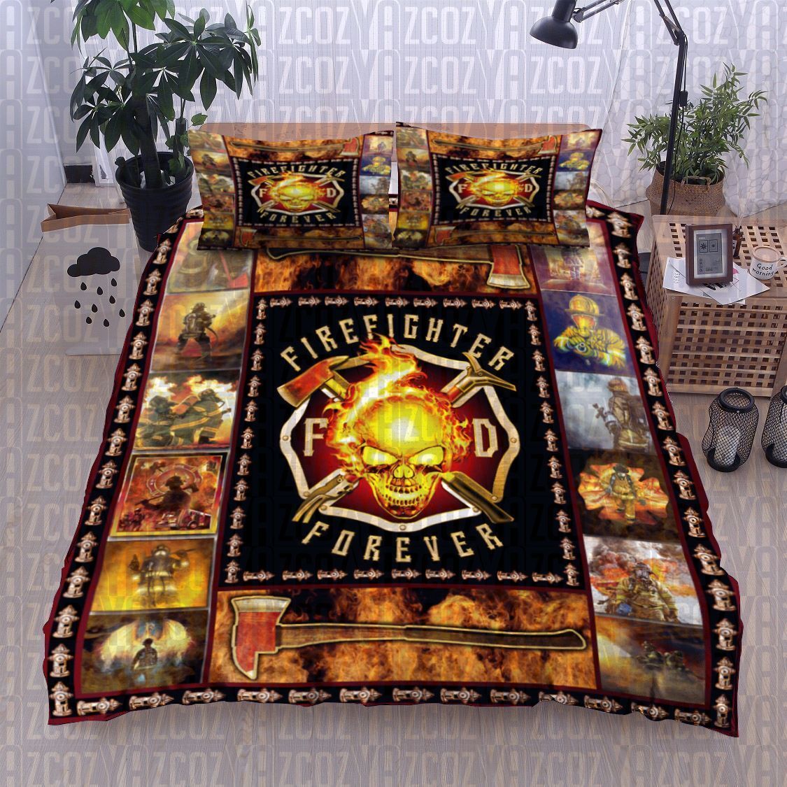 Firefighter Bedding Set