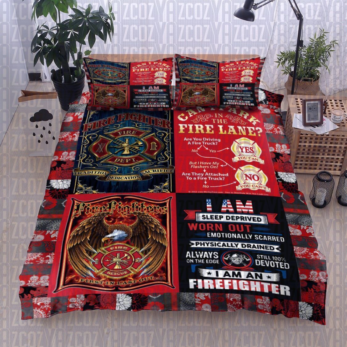 Firefighter Bedding Set