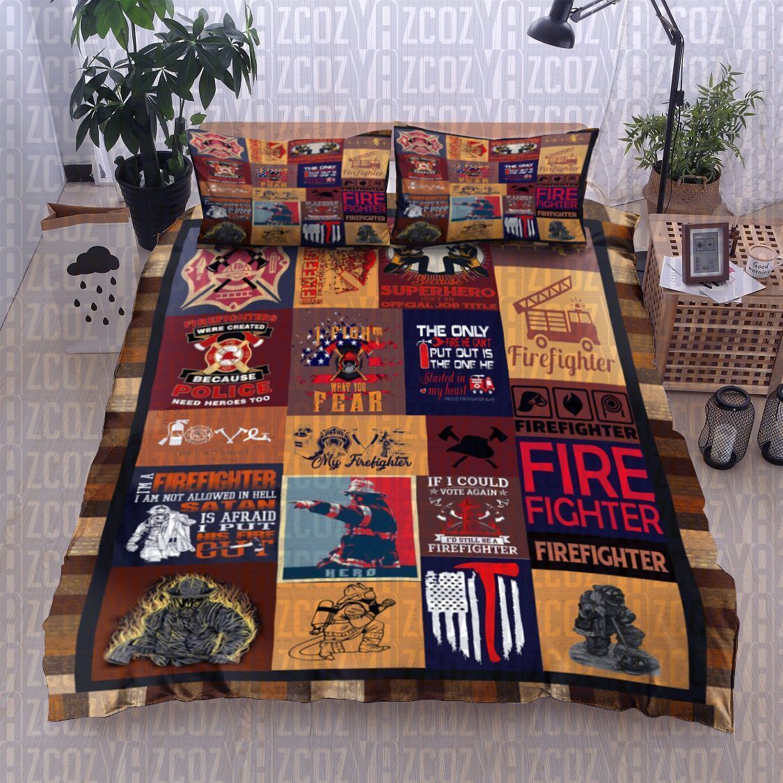 Firefighter Bedding Set