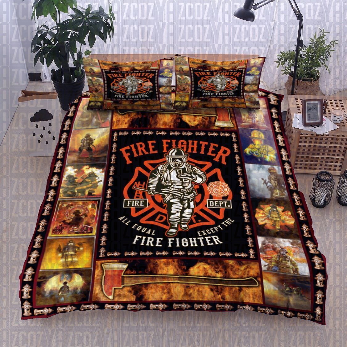 Firefighter Bedding Set