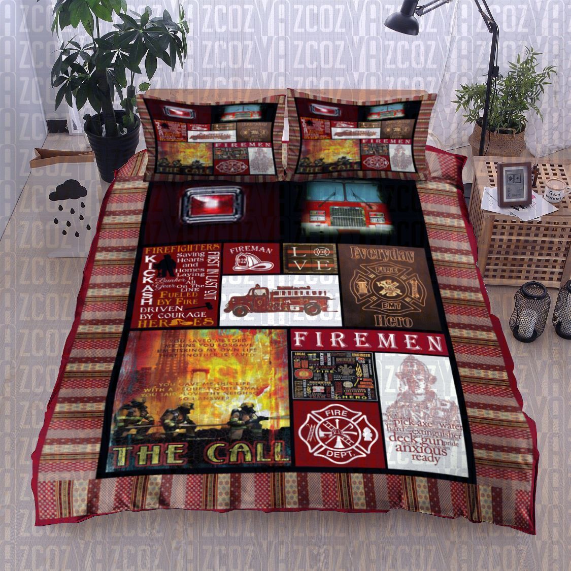Firefighter Bedding Set