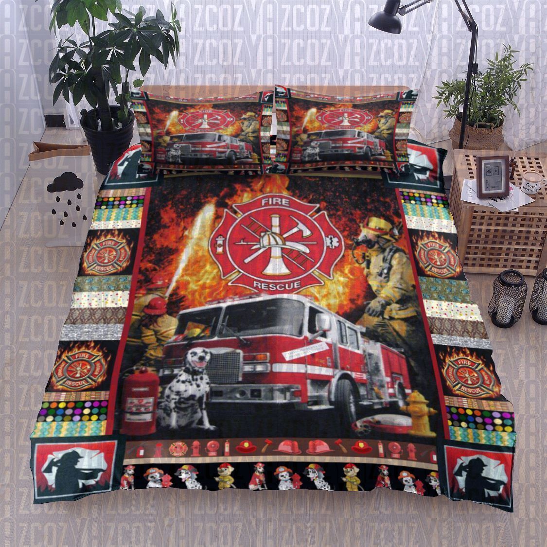 Firefighter Bedding Set