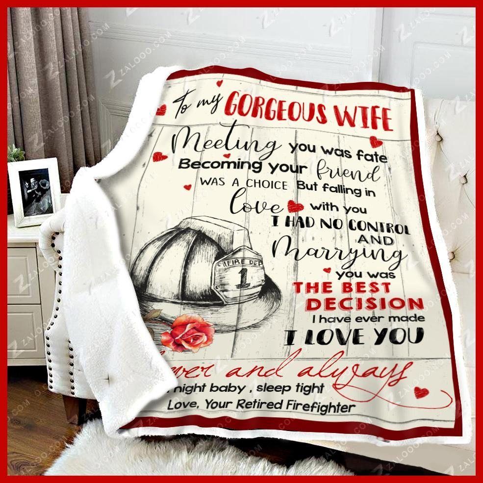 Firefighter Sherpa Fleece Blanket