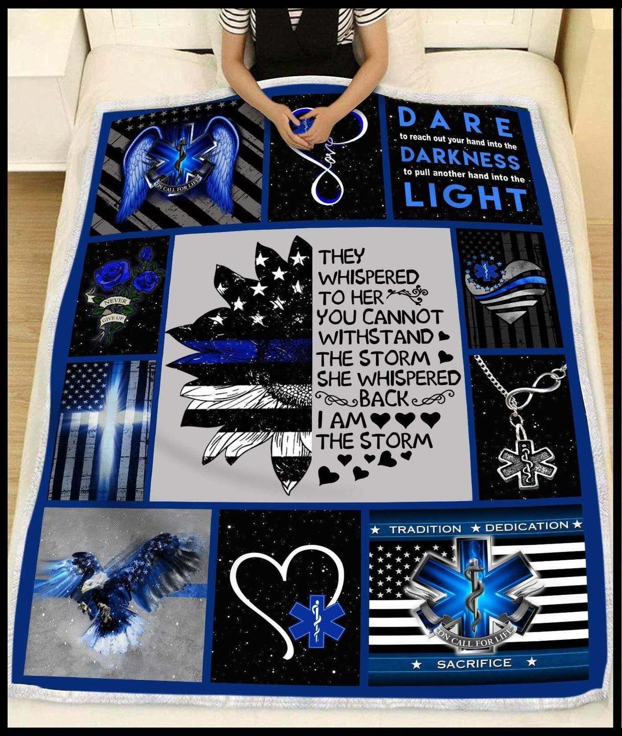 Firefighter Sherpa Fleece Blanket