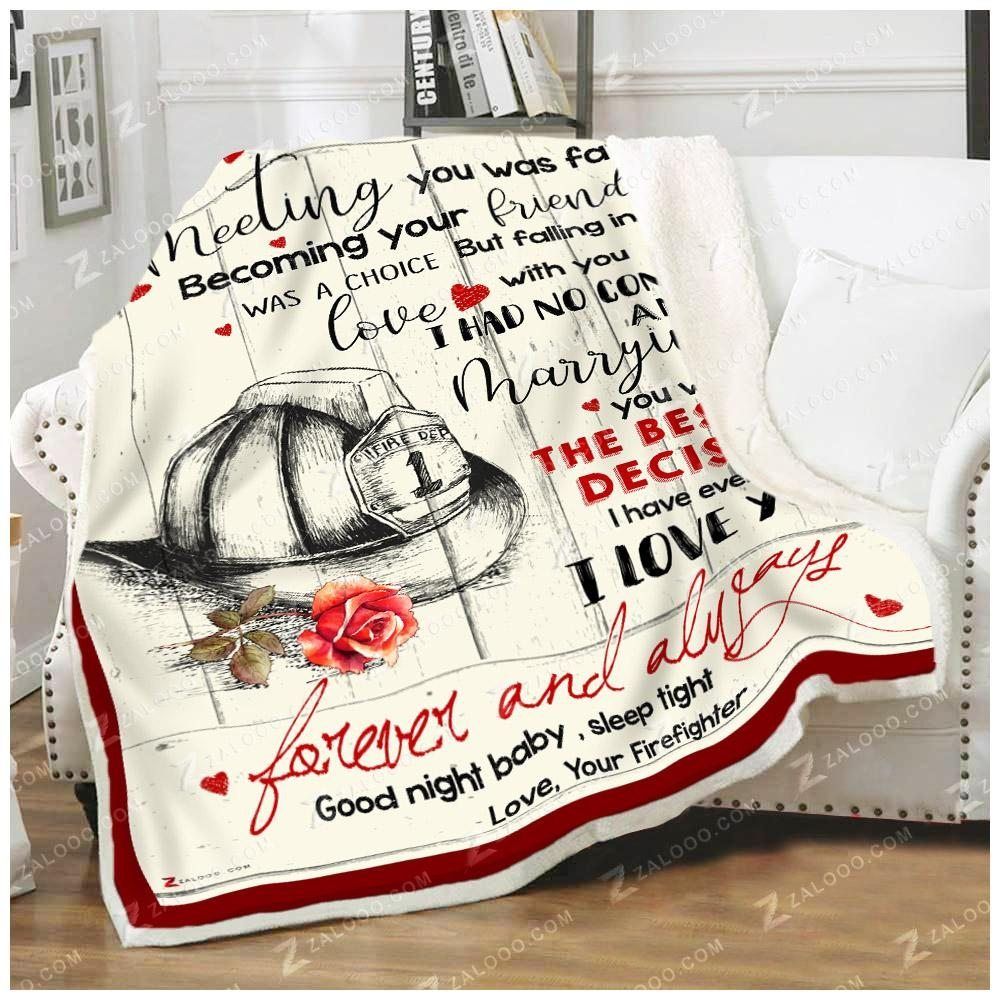 Firefighter Sherpa Fleece Blanket