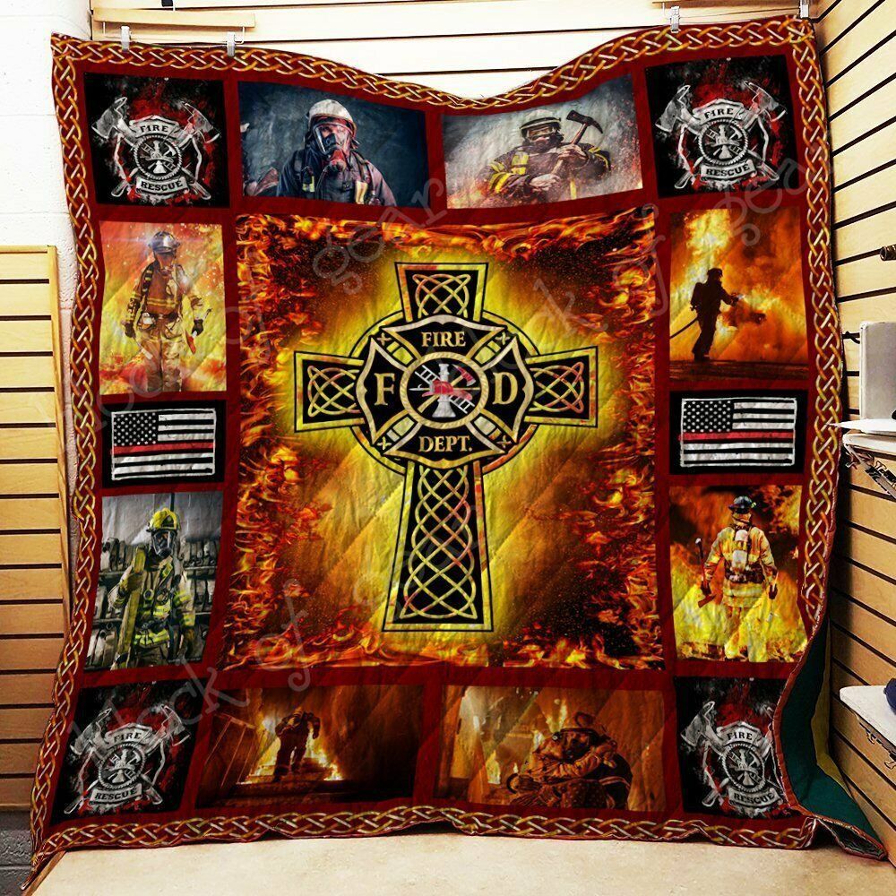 Firefighter CLA0810177Q Quilt Blanket