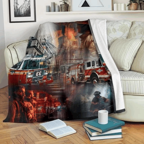 Firefighter Sherpa Fleece Blanket