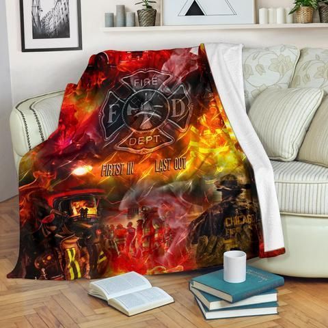 Firefighter Sherpa Fleece Blanket