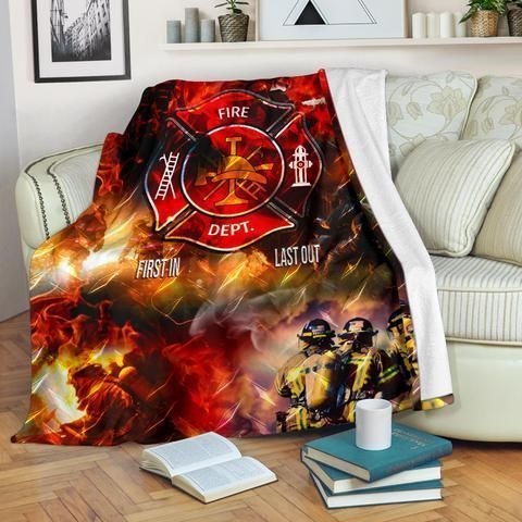 Firefighter Sherpa Fleece Blanket
