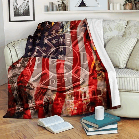 Firefighter Sherpa Fleece Blanket