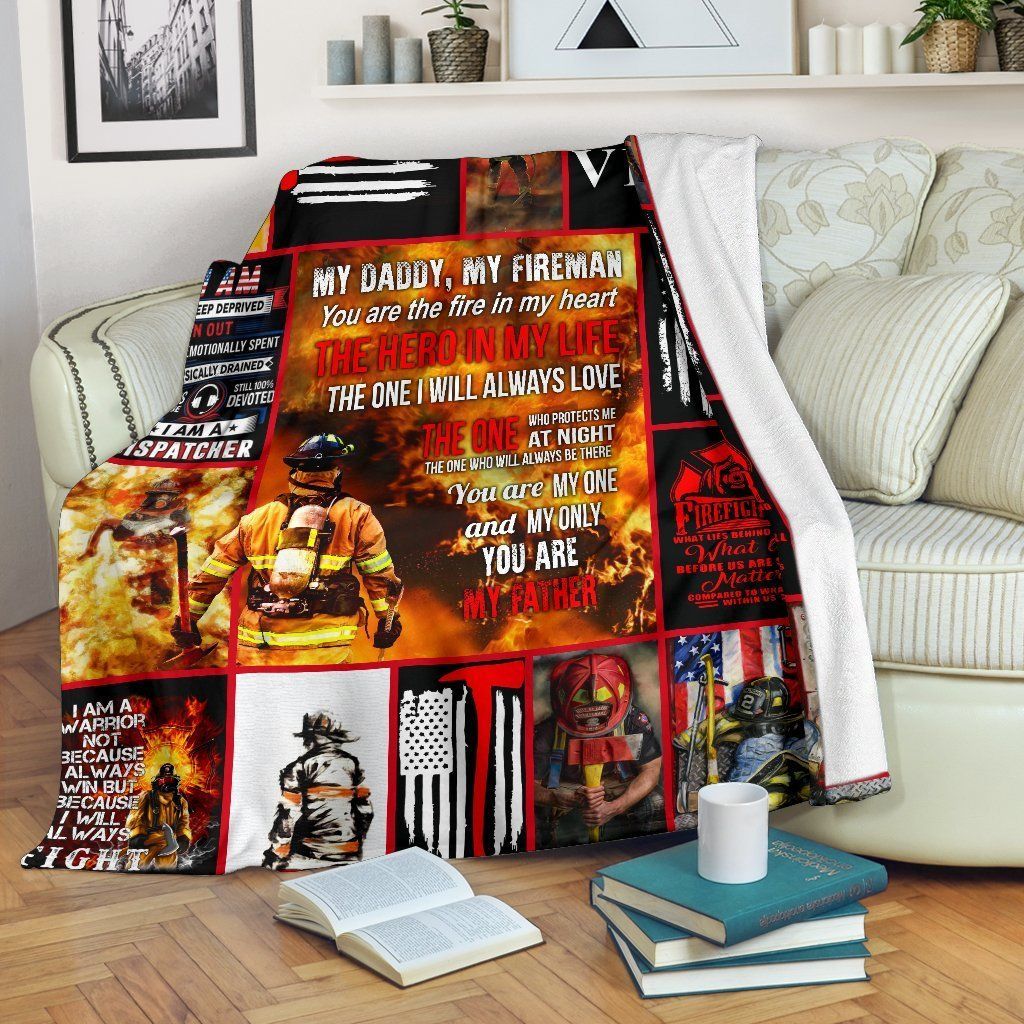 Firefighter Sherpa Fleece Blanket