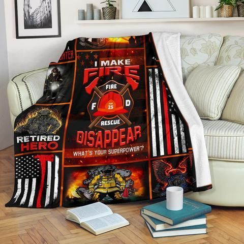 Firefighter Sherpa Fleece Blanket