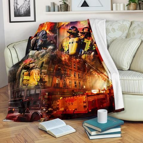 Firefighter Sherpa Fleece Blanket