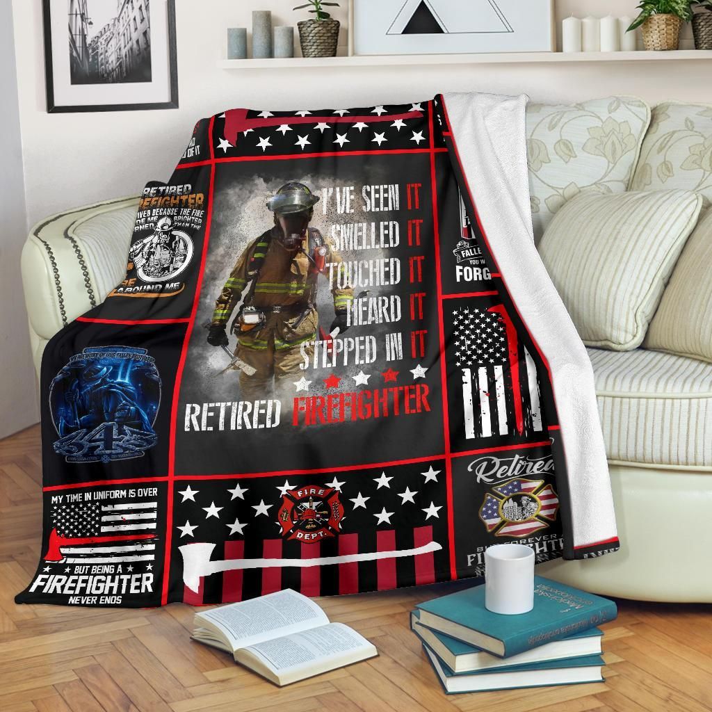 Firefighter Sherpa Fleece Blanket