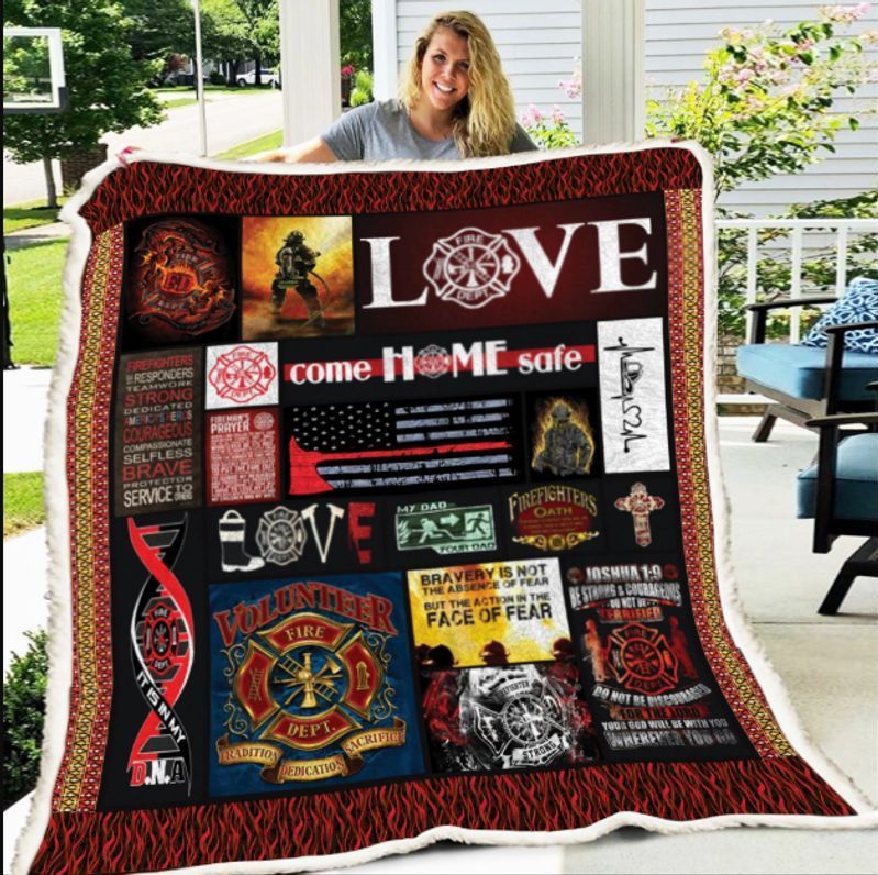 Firefighter Sherpa Fleece Blanket
