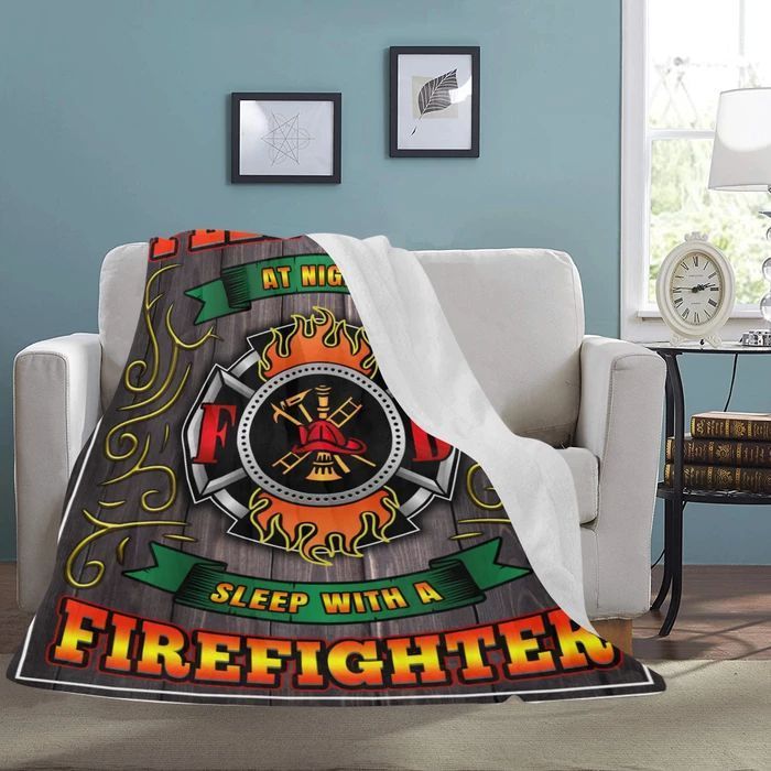 Firefighter Sherpa Fleece Blanket