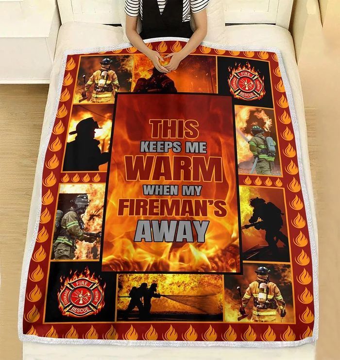 Firefighter Sherpa Fleece Blanket