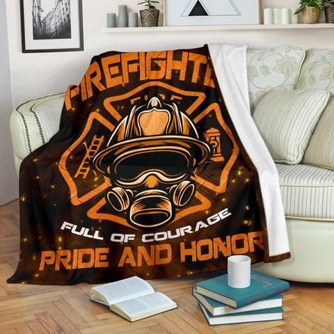 Firefighter Sherpa Fleece Blanket