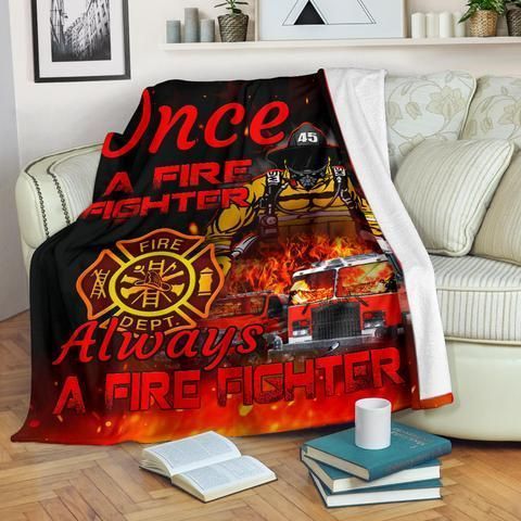 Firefighter Sherpa Fleece Blanket