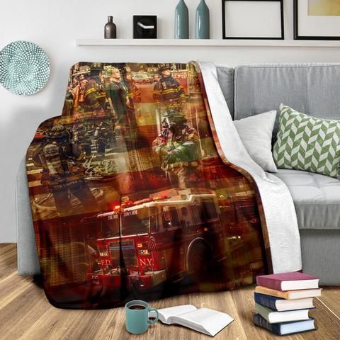 Firefighter Sherpa Fleece Blanket