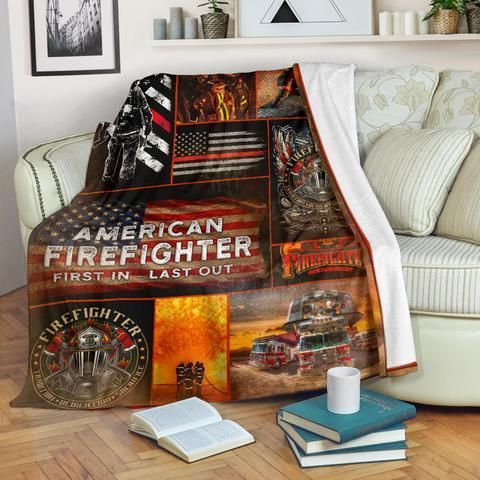Firefighter Sherpa Fleece Blanket